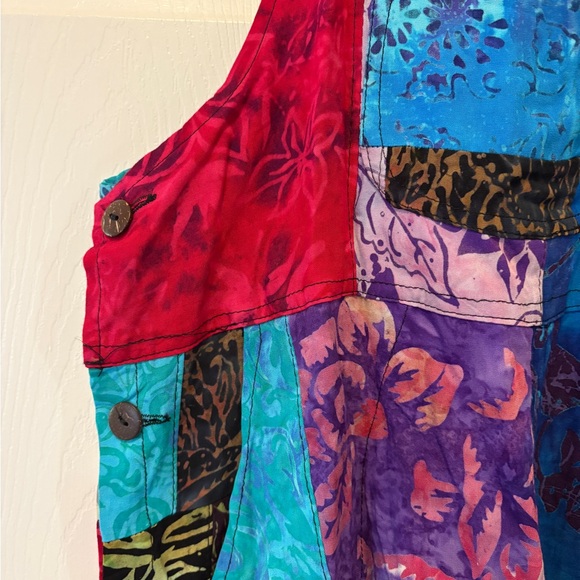 Colorful Patchwork Overalls - Picture 2 of 6